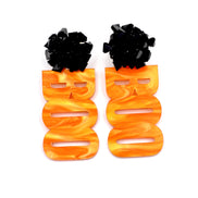 Orange Boo Earrings