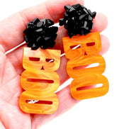 Orange Boo Earrings