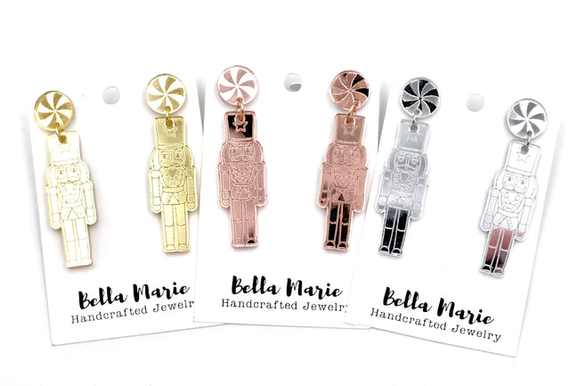 Metallic Nutcracker Earrings
