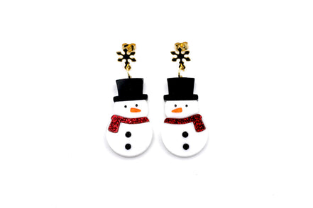 Snowman Earrings