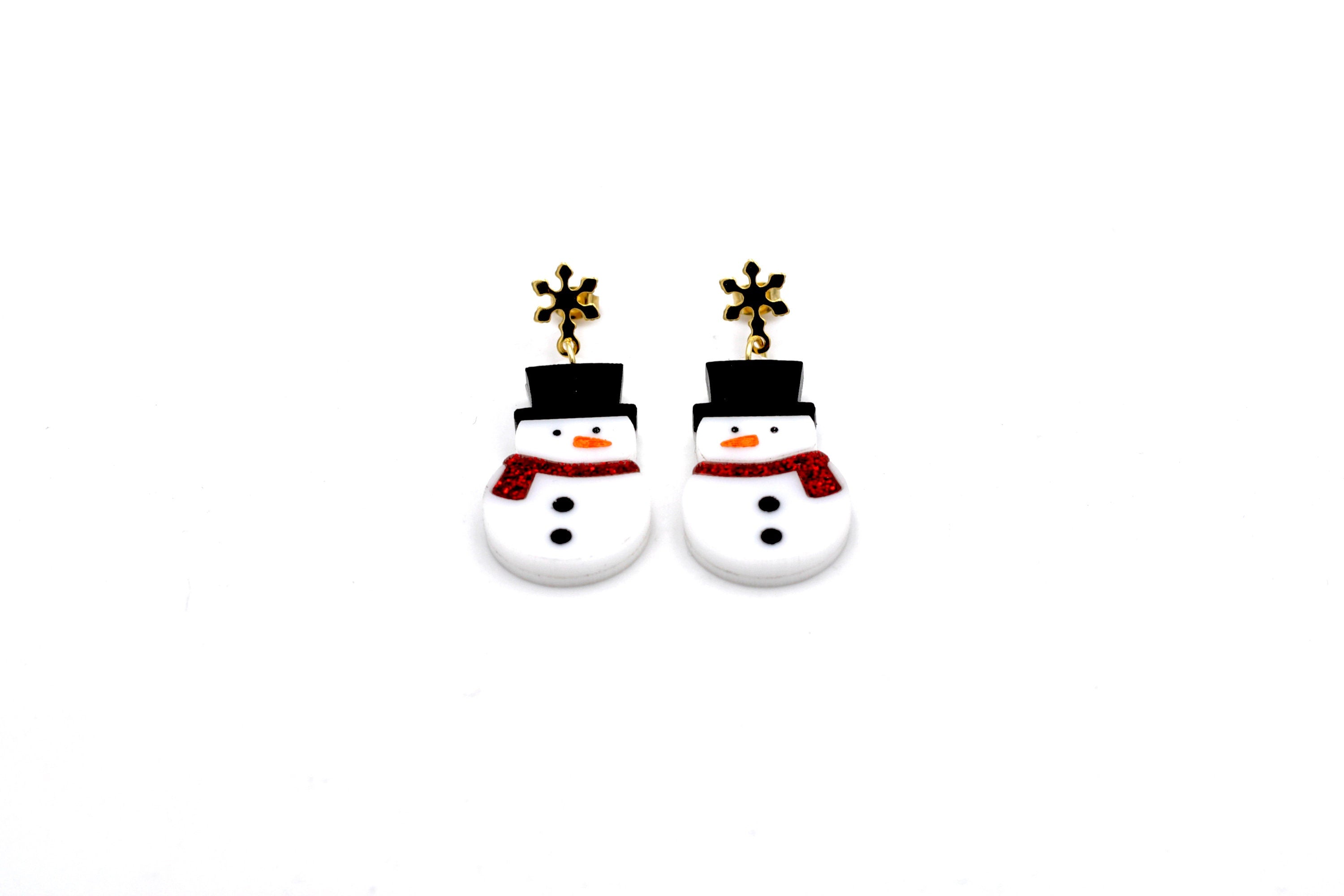Snowman Earrings