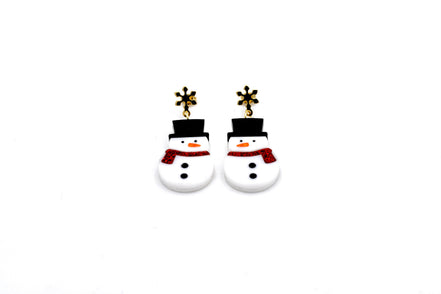 Snowman Earrings