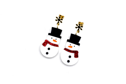 Snowman Earrings