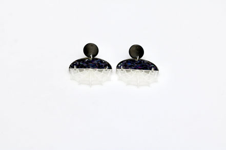 Glow in the Dark Spider Web Earrings