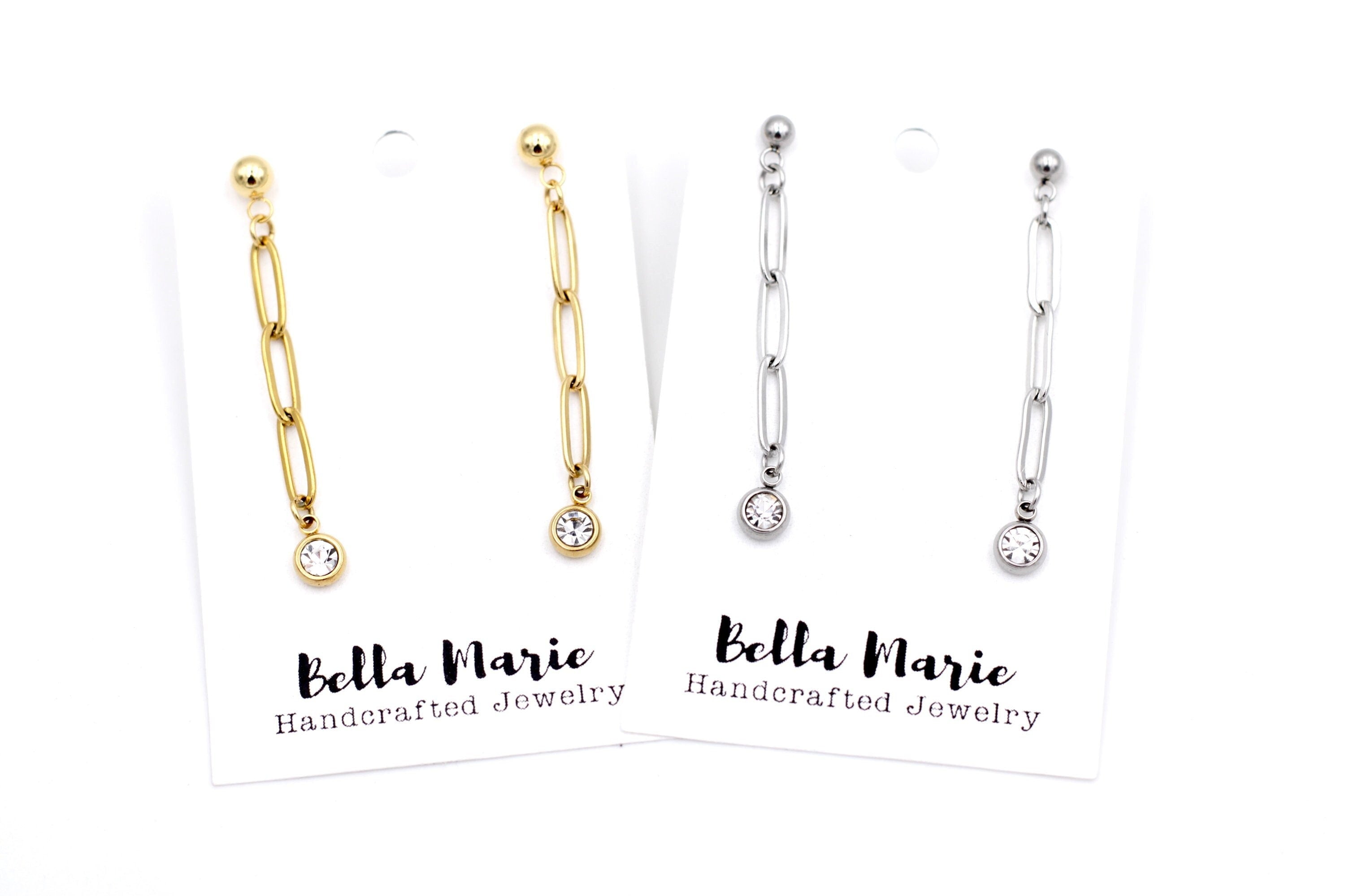 Paperclip Chain Earrings