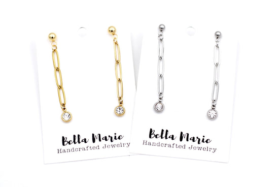 Paperclip Chain Earrings