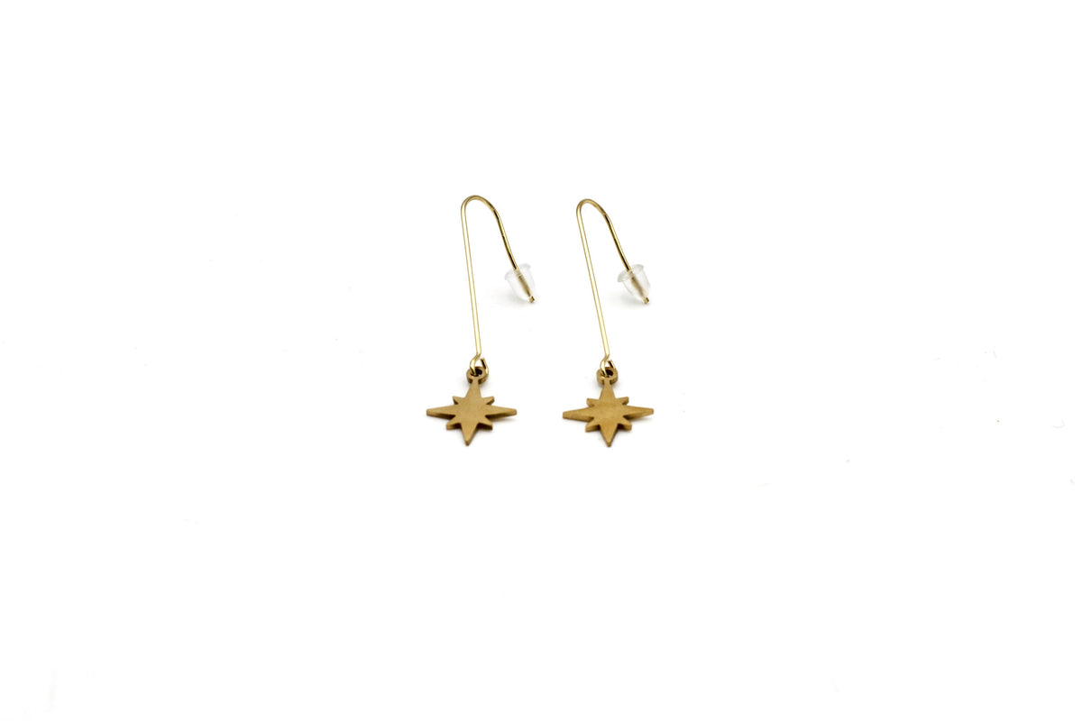 North Star Dangle Earrings