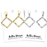 Textured Diamond Earrings
