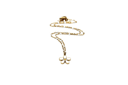 Enamel Daisy Necklace