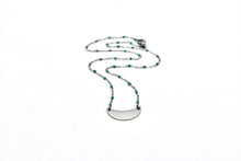 Load image into Gallery viewer, Silver Crescent Necklace
