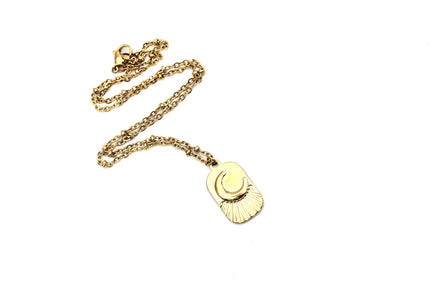 Moon Tag Necklace