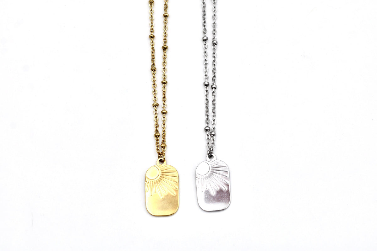 Sun Tag Necklace