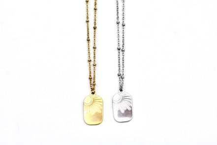 Sun Tag Necklace