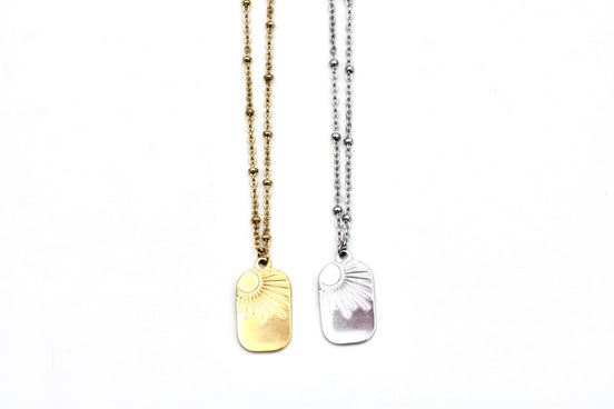 Sun Tag Necklace