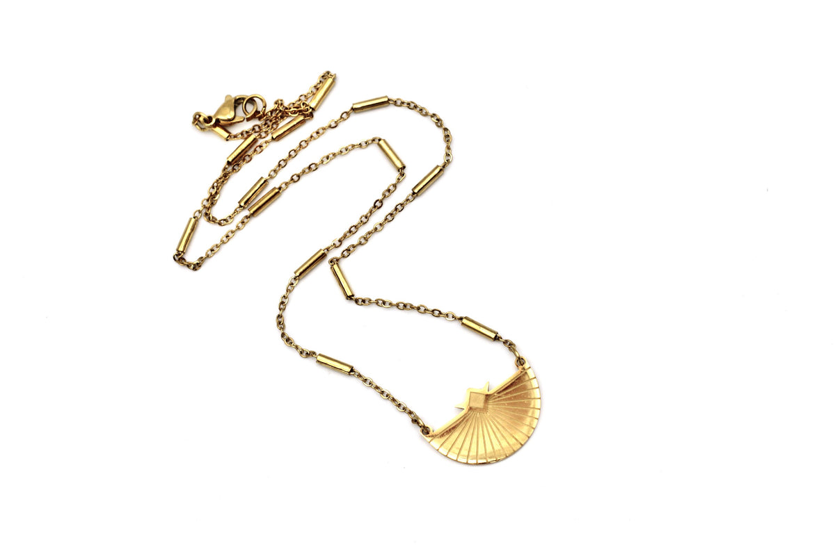 Boho Crescent Necklace