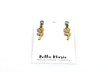 Load image into Gallery viewer, Simple Rose Dangle Earrings
