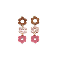 Triple Flower Earrings