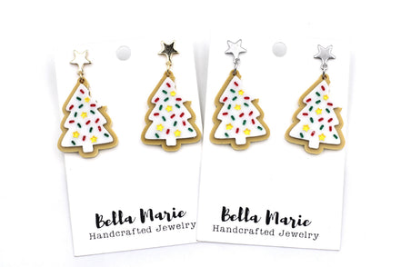 Christmas Tree Cookie Earrings