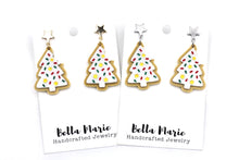 Load image into Gallery viewer, Christmas Tree Cookie Earrings
