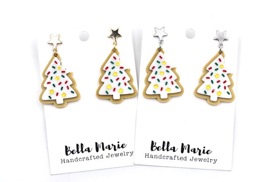 Christmas Tree Cookie Earrings