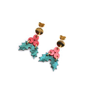 Acrylic Holly Earrings