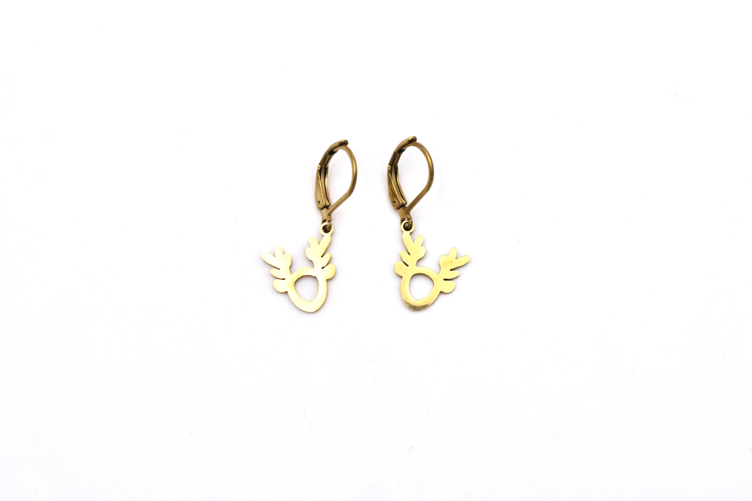 Simple Reindeer Earrings