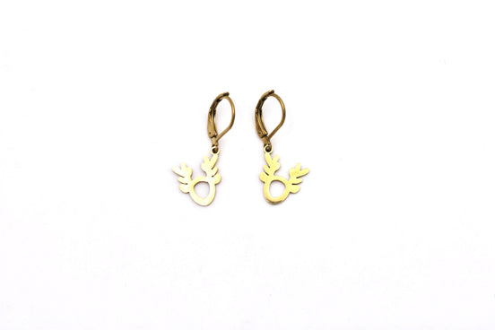 Simple Reindeer Earrings