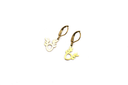 Simple Reindeer Earrings