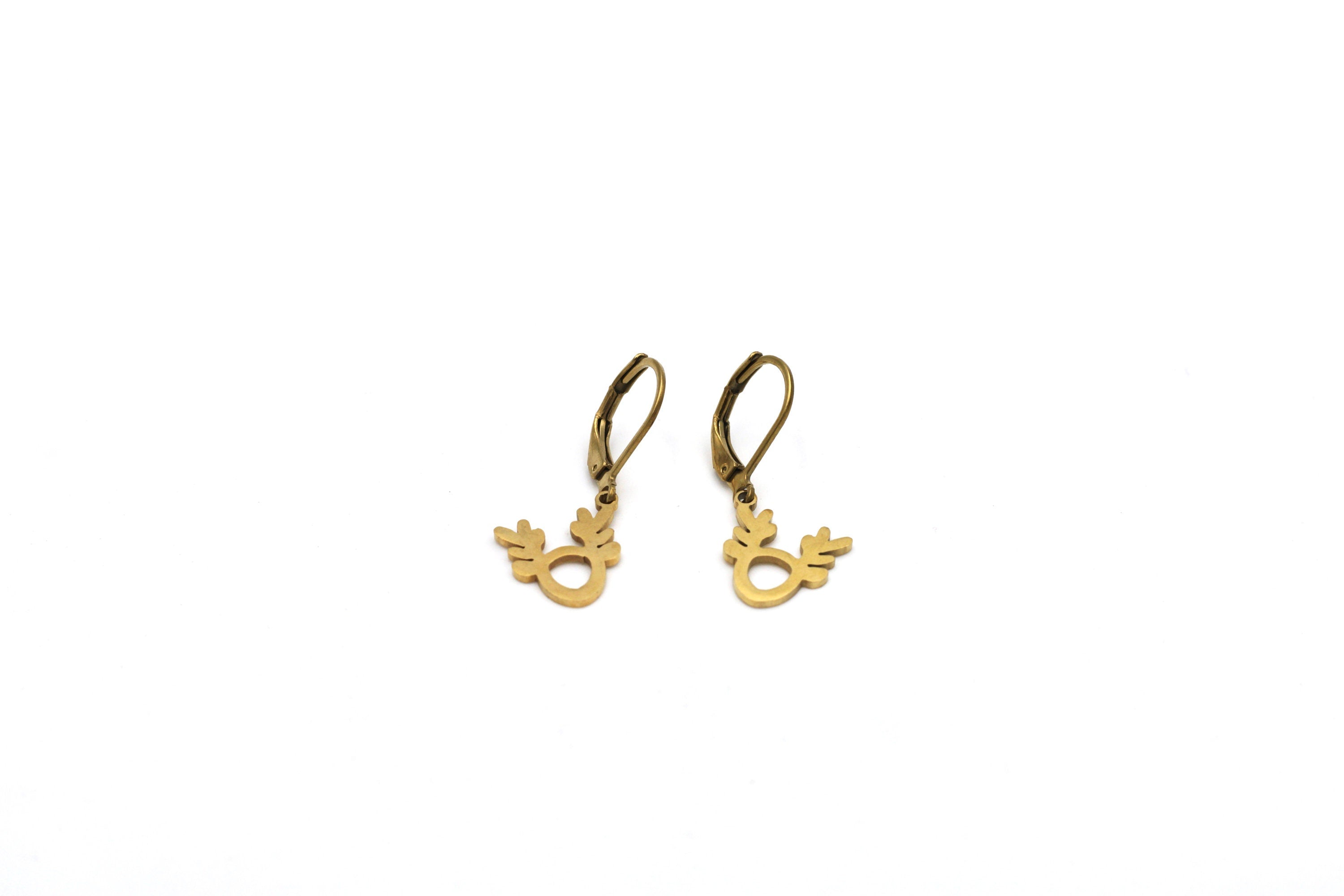 Simple Reindeer Earrings