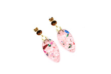 Load image into Gallery viewer, Pink Christmas Light Earrings
