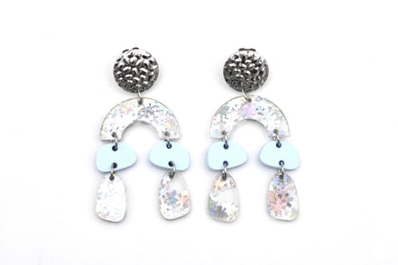 Geometric Snowflake Earrings
