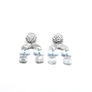 Geometric Snowflake Earrings