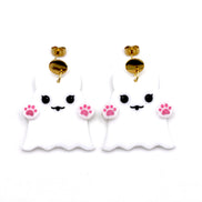 Cat Ghost Earrings