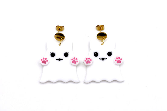 Cat Ghost Earrings