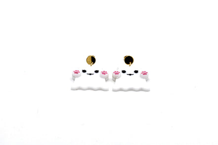 Cat Ghost Earrings