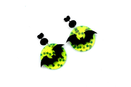 Bat Moon Earrings