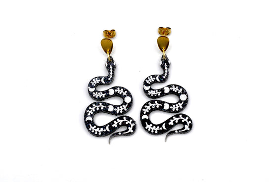 Celestial Snake Earrings