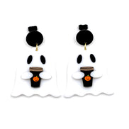 Latte Ghost Earrings