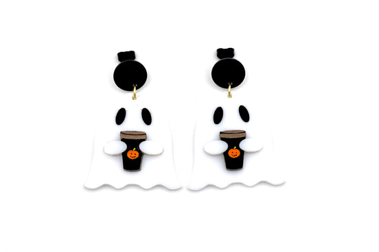 Latte Ghost Earrings