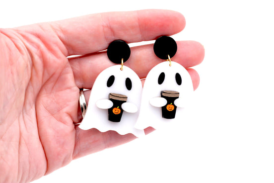 Latte Ghost Earrings