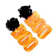 Orange Boo Earrings