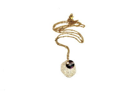 Long Gold Pendant Necklace