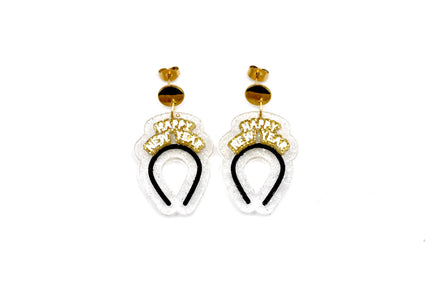 Happy New Year Headband Earrings