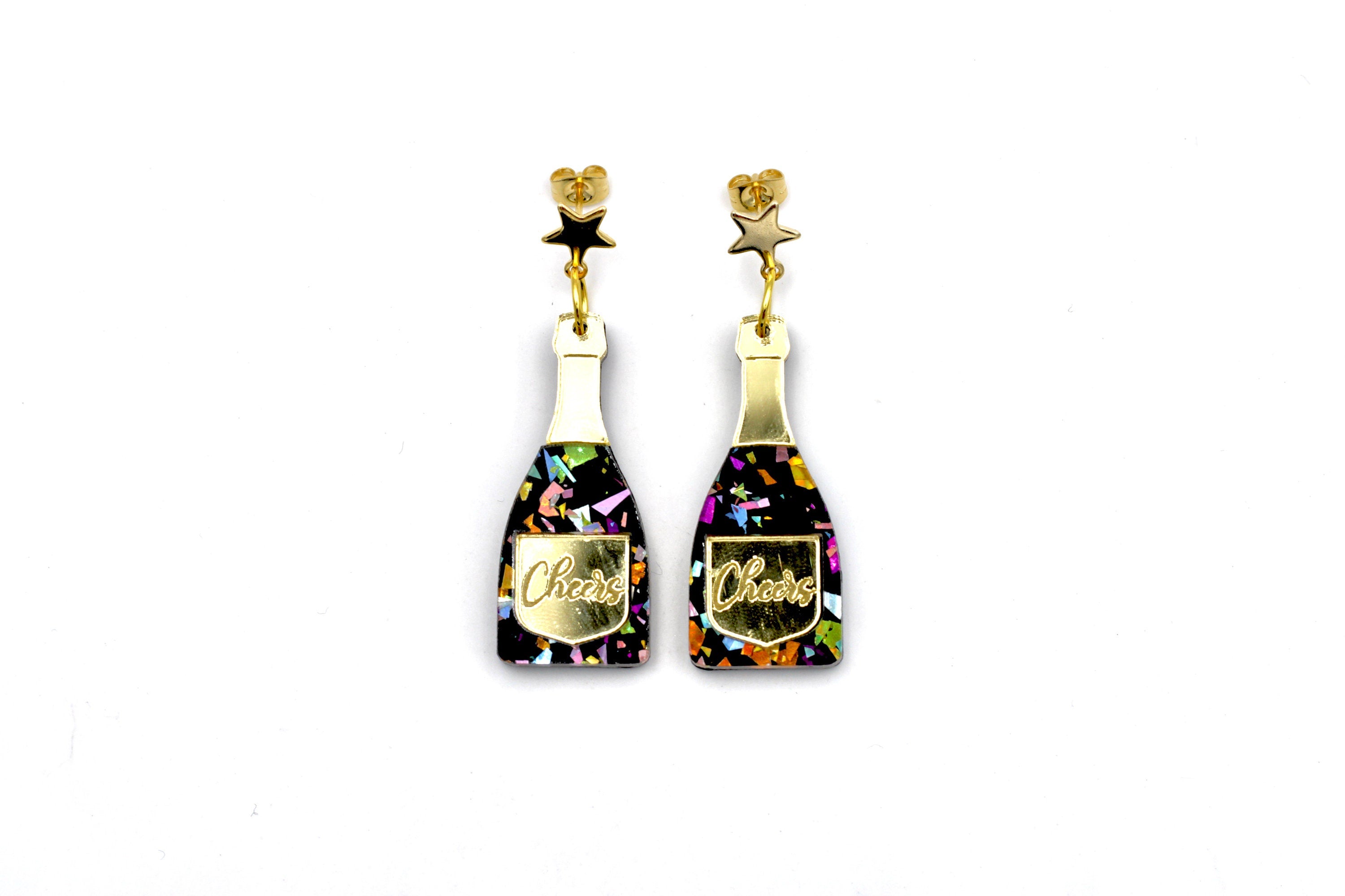 Champagne Bottle Earrings