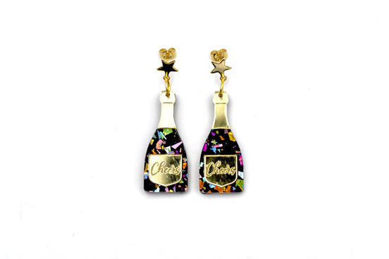 Champagne Bottle Earrings
