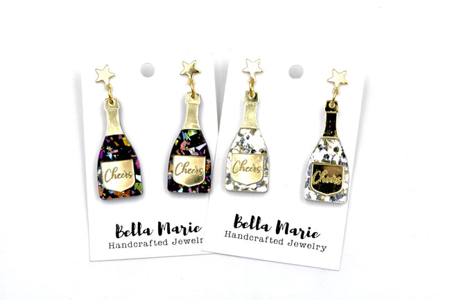 Champagne Bottle Earrings