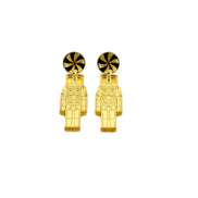 Metallic Nutcracker Earrings