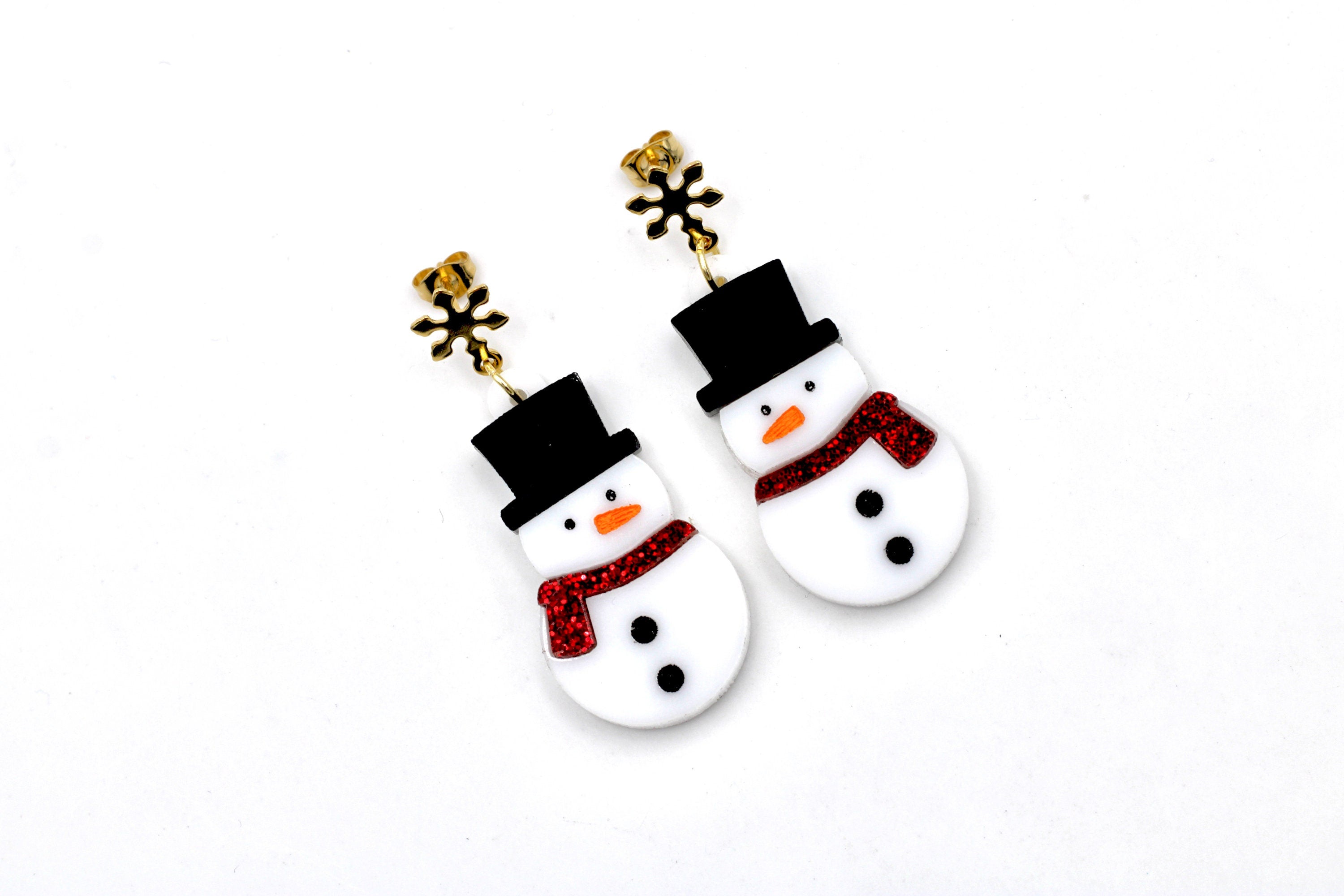 Snowman Earrings