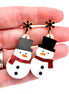 Snowman Earrings