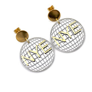 New Years Eve Disco Ball Earrings